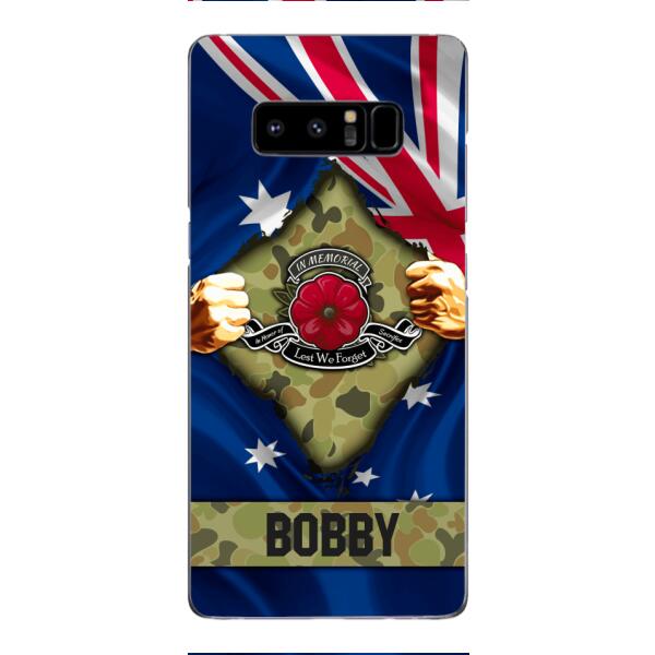 Personalized Australian Soldier Phone Case OCT-DT21