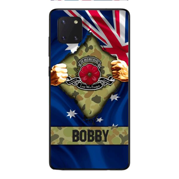 Personalized Australian Soldier Phone Case OCT-DT21