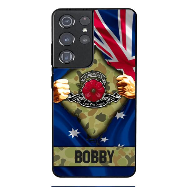 Personalized Australian Soldier Phone Case OCT-DT21