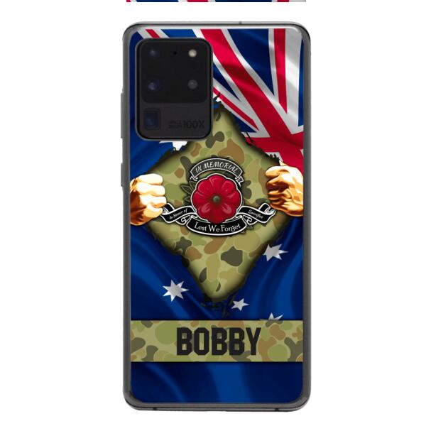 Personalized Australian Soldier Phone Case OCT-DT21