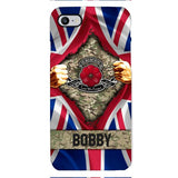 Personalized British Soldier Phone Case OCT-DT21