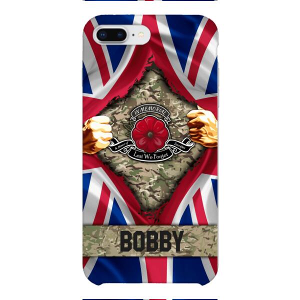 Personalized British Soldier Phone Case OCT-DT21