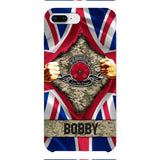 Personalized British Soldier Phone Case OCT-DT21