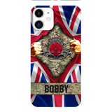 Personalized British Soldier Phone Case OCT-DT21