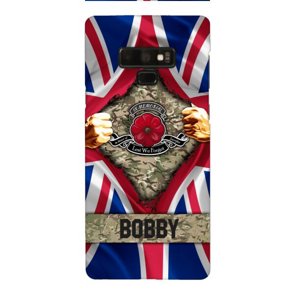 Personalized British Soldier Phone Case OCT-DT21
