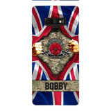 Personalized British Soldier Phone Case OCT-DT21