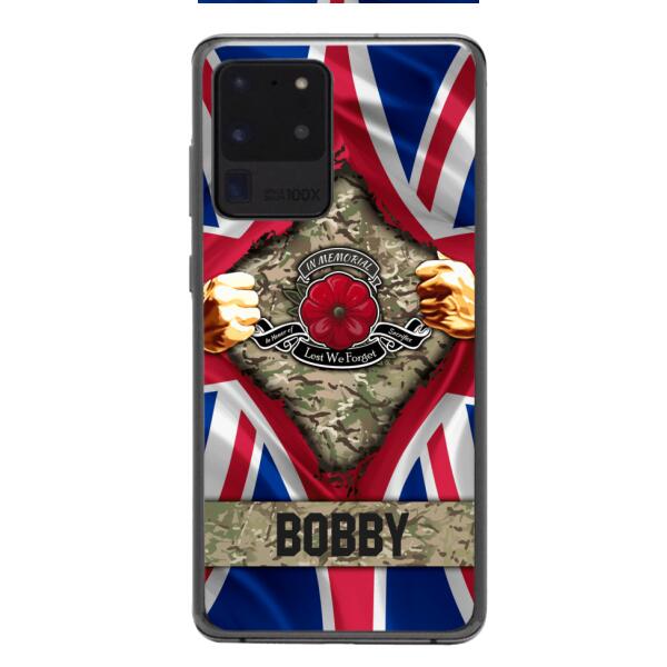 Personalized British Soldier Phone Case OCT-DT21