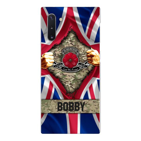 Personalized British Soldier Phone Case OCT-DT21
