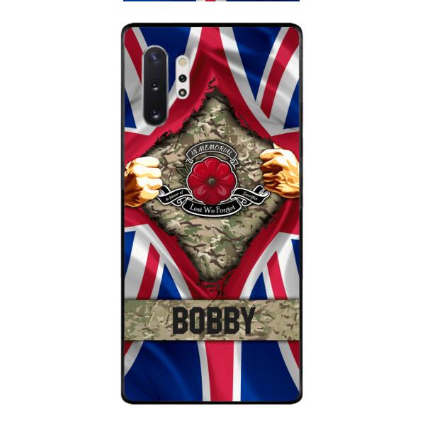 Personalized British Soldier Phone Case OCT-DT21