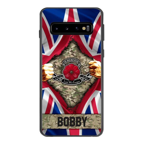 Personalized British Soldier Phone Case OCT-DT21