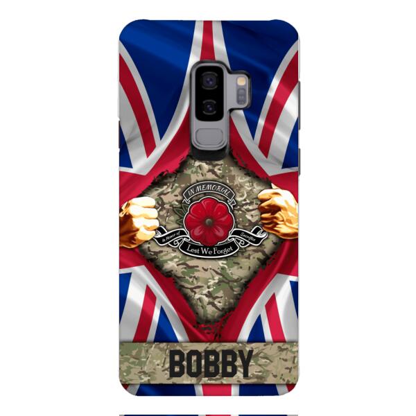 Personalized British Soldier Phone Case OCT-DT21