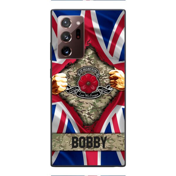 Personalized British Soldier Phone Case OCT-DT21