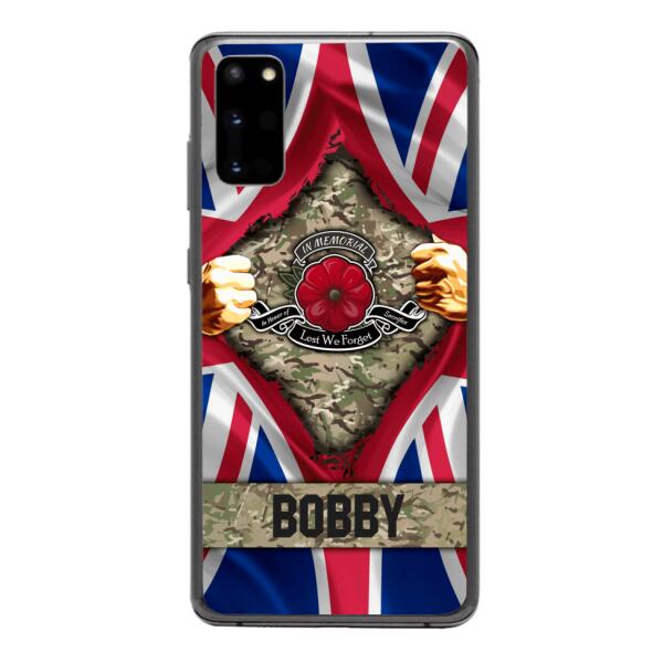 Personalized British Soldier Phone Case OCT-DT21