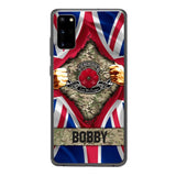 Personalized British Soldier Phone Case OCT-DT21