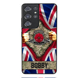 Personalized British Soldier Phone Case OCT-DT21