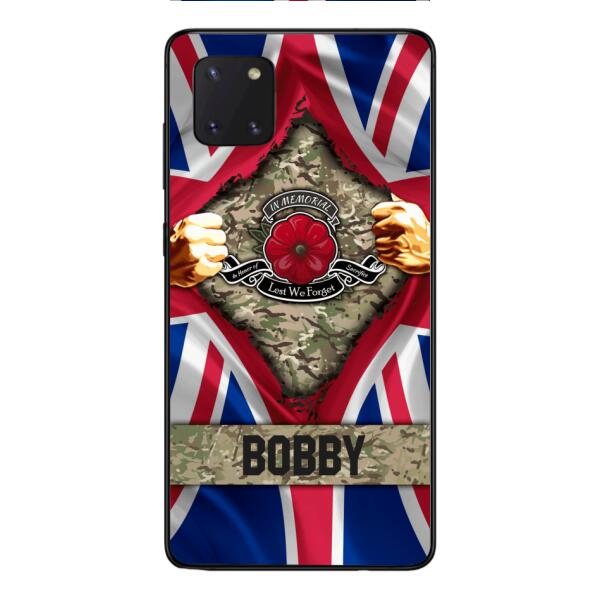 Personalized British Soldier Phone Case OCT-DT21