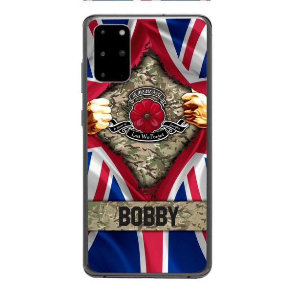Personalized British Soldier Phone Case OCT-DT21