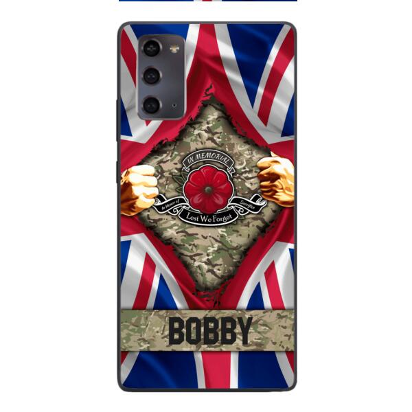 Personalized British Soldier Phone Case OCT-DT21