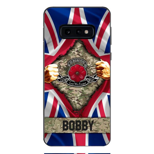 Personalized British Soldier Phone Case OCT-DT21
