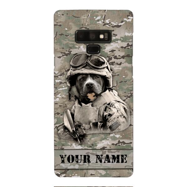 Personalized Pitbull Soldier Phone Case OCT-QH21