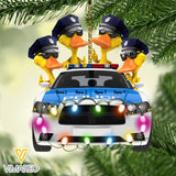 PERSONALIZED Duck Police HANGING ORNAMENT CHRISTMAS OCT-MA26