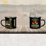 PERSONALIZED GERMAN VETERANS STEEL MUG 12OZ 3D PRINTED OCT-MA26
