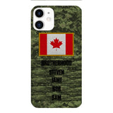 DH Personalized Canadian Soldier Phone Case OCT-HQ26