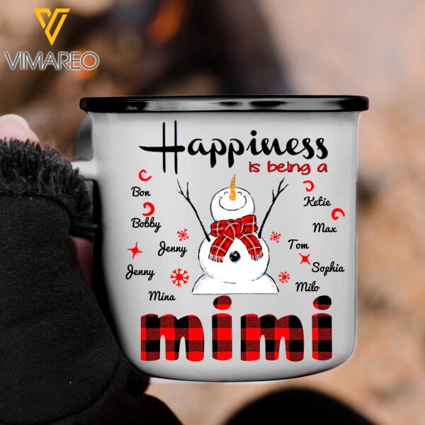 PERSONALIZED Happiness Is Being ... STEEL MUG 12OZ 3D PRINTED OCT-HQ26