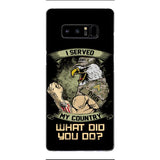 PERSONALIZED I SERVED MY COUNTRY VETERAN PHONECASE QTDT2610