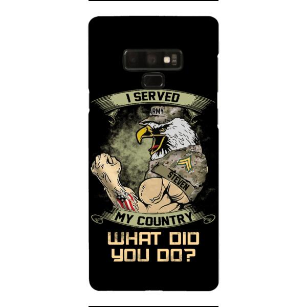 PERSONALIZED I SERVED MY COUNTRY VETERAN PHONECASE QTDT2610