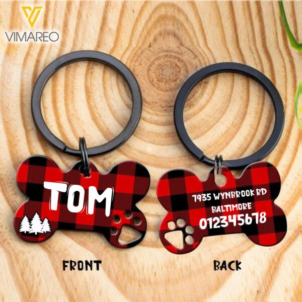 PERSONALIZED DOG TAG PRINTED OCT-QH27