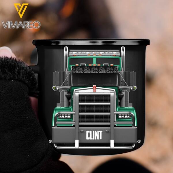 DH PERSONALIZED Kenworth W900 STEEL MUG 12OZ 3D PRINTED OCT-MQ38