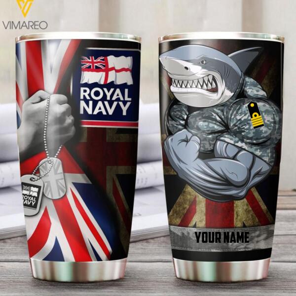 DH Personalized Royal British Navy Tumbler OCT-HQ28