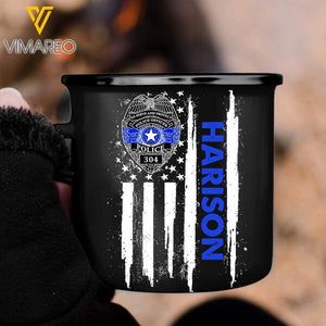 PERSONALIZED POLICE OFFICER STEEL MUG 12OZ 3D PRINTED OCT-DT29