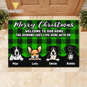 Personalized Dog Christmas Doormat Printed NOV-HQ03