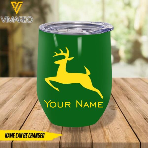 Personalized Deere Wine Tumbler Printed NOV-MQ04