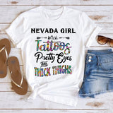 Personalized Girl With Tattoos Tshirt Printed NOV-MA05