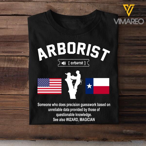 Personalized Arborist Tshirt Printed NOV-MA05