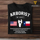 Personalized Arborist Tshirt Printed NOV-MA05