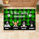 Personalized Dog Christmas Doormat Printed NOV-MA06