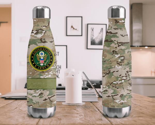 Personalized U.S Navy Insulated Water Bottle NOV-QH08