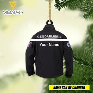 PERSONALIZED FRANCE POLICE HANGING ORNAMENT CHRISTMAS NOV-MQ15