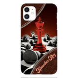PERSONALIZED CHESS KING OR QUEEN WITH BIRTH MONTH PHONECASE QTTQ1611