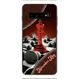 PERSONALIZED CHESS KING OR QUEEN WITH BIRTH MONTH PHONECASE QTTQ1611