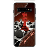 PERSONALIZED CHESS KING OR QUEEN WITH BIRTH MONTH PHONECASE QTTQ1611