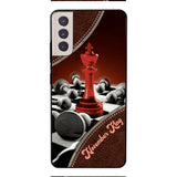 PERSONALIZED CHESS KING OR QUEEN WITH BIRTH MONTH PHONECASE QTTQ1611