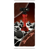 PERSONALIZED CHESS KING OR QUEEN WITH BIRTH MONTH PHONECASE QTTQ1611