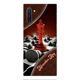 PERSONALIZED CHESS KING OR QUEEN WITH BIRTH MONTH PHONECASE QTTQ1611