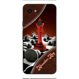 PERSONALIZED CHESS KING OR QUEEN WITH BIRTH MONTH PHONECASE QTTQ1611