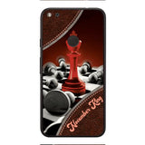 PERSONALIZED CHESS KING OR QUEEN WITH BIRTH MONTH PHONECASE QTTQ1611